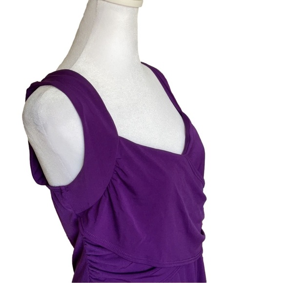 Venus Draped Front HiLo Dress - Picture 4 of 13